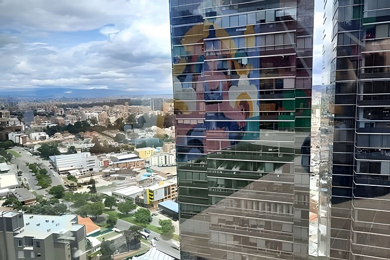 Loft piso 17, Vista natura, Coworking+Gym, Usaquén