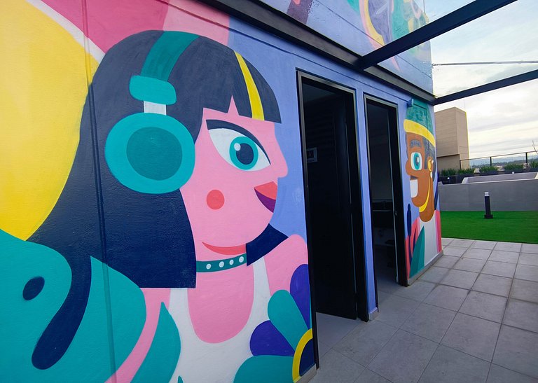 AH/ Live‑Work Loft, Coworking, terraza, Gym, Chía