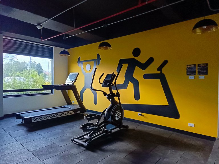 AH/ Live‑Work Loft, Coworking, terraza, Gym, Chía