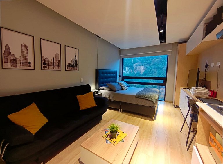 Loft piso 17, Vista natura, Coworking+Gym, Usaquén
