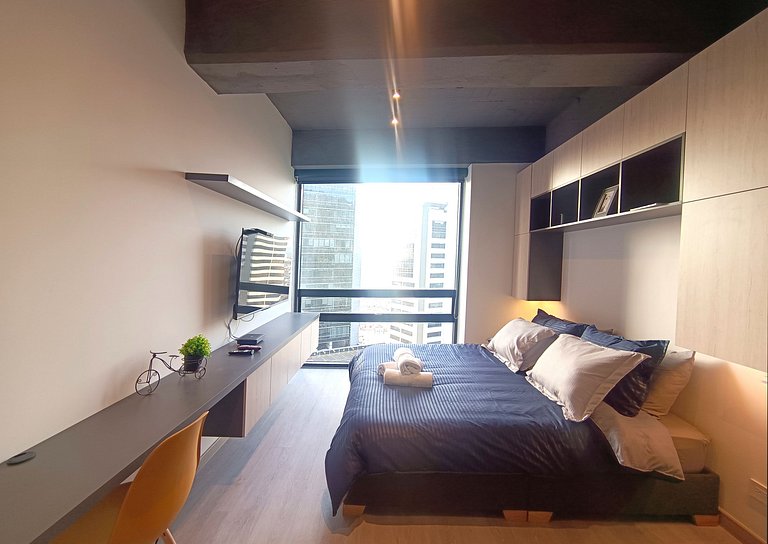 Loft Vista Urbana, cama Queen, Wifi 350MG, Usaquén