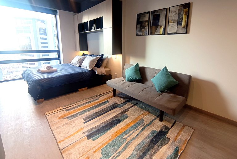 Loft Vista Urbana, cama Queen, Wifi 350MG, Usaquén