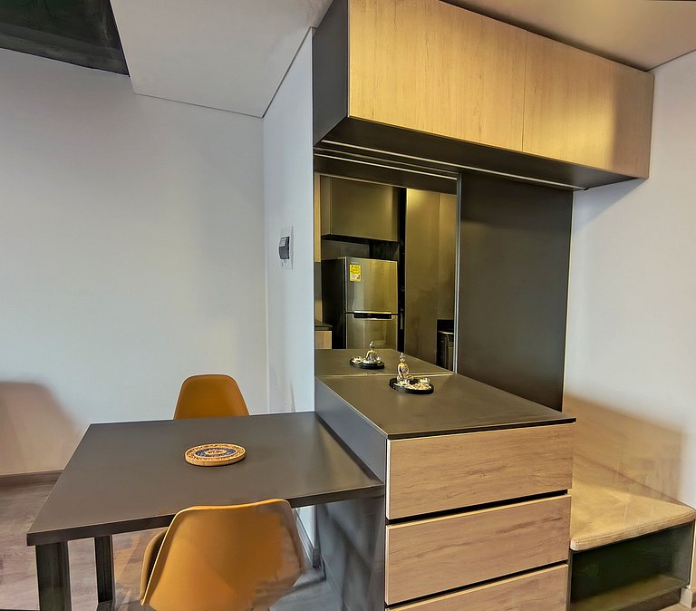 AH/Loft cama Queen, City View, Usaquén Bogotá