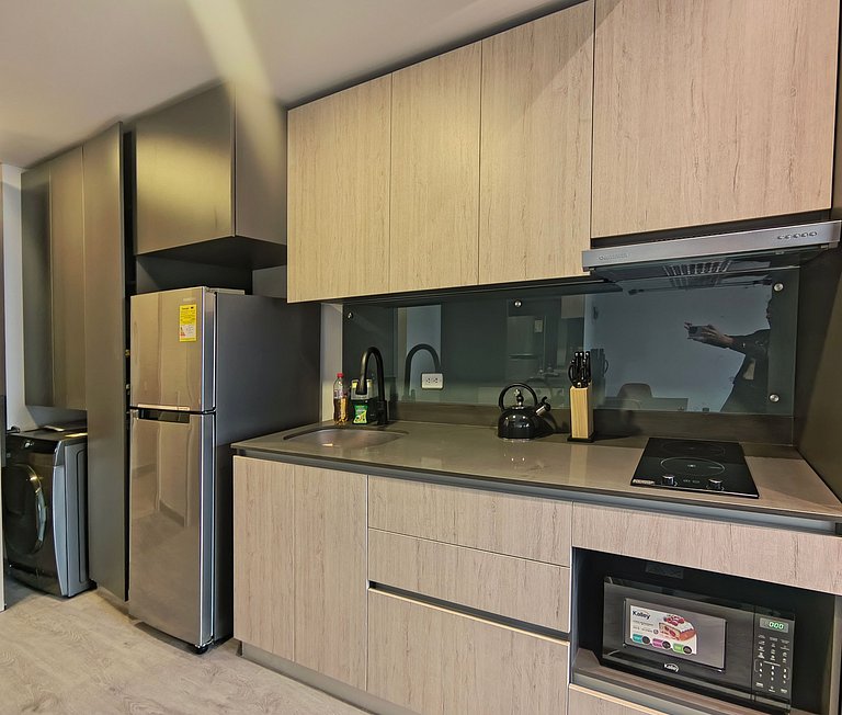 AH/Loft cama Queen, City View, Usaquén Bogotá