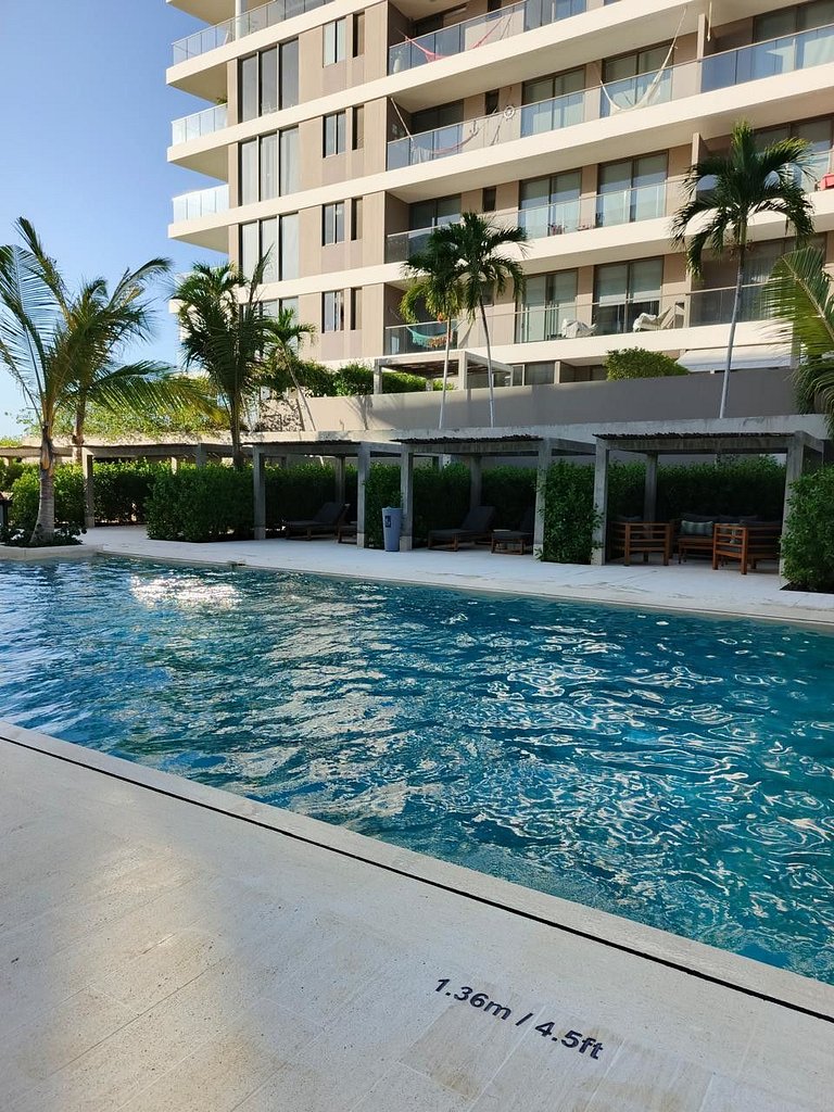 Apto Frente al Mar en Playa Manzanillo, Cartagena