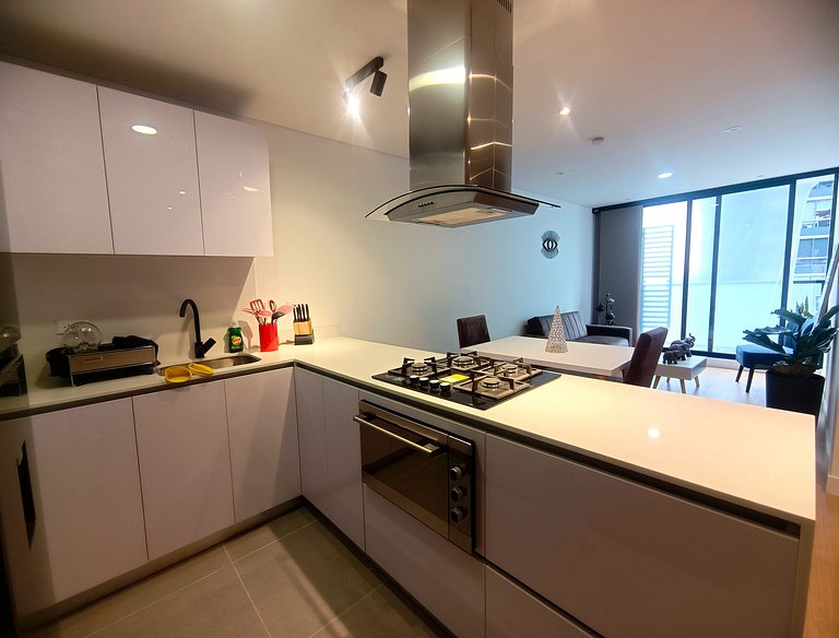 AH/Luxe penthouse con balcón,Wifi+Parking; Usaquén