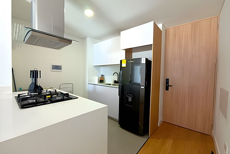 Apto 2 Hab, Balcón privado, Parking, Wifi, Usaquén