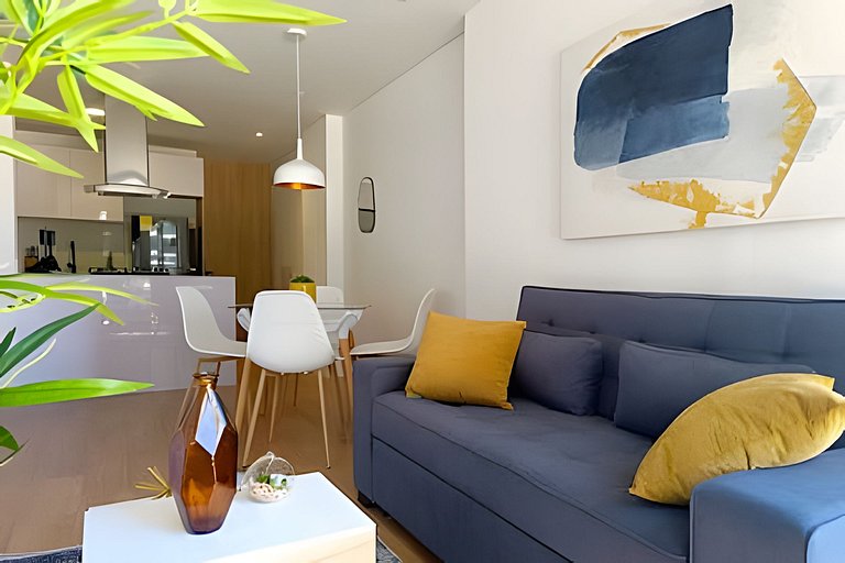 Apto 2 Hab, Balcón privado, Parking, Wifi, Usaquén