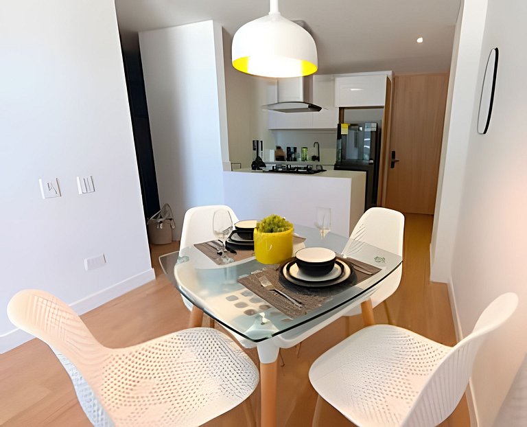 Apto 2 Hab, Balcón privado, Parking, Wifi, Usaquén