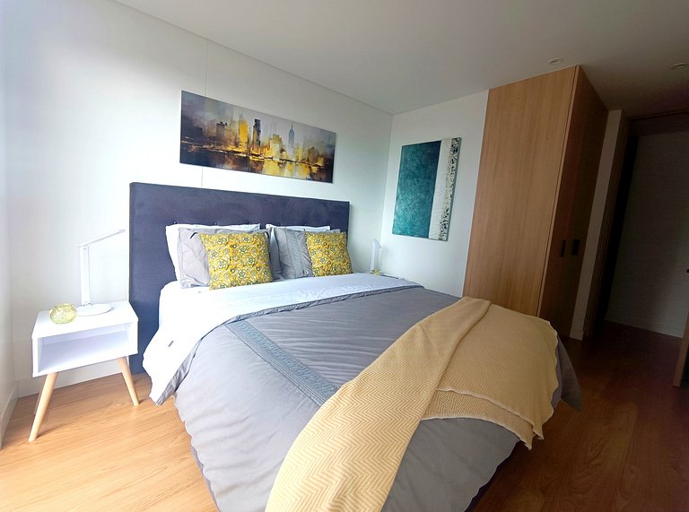 Apto 2 Hab, Balcón privado, Parking, Wifi, Usaquén
