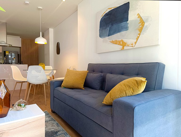 Apto 2 Hab, Balcón privado, Parking, Wifi, Usaquén