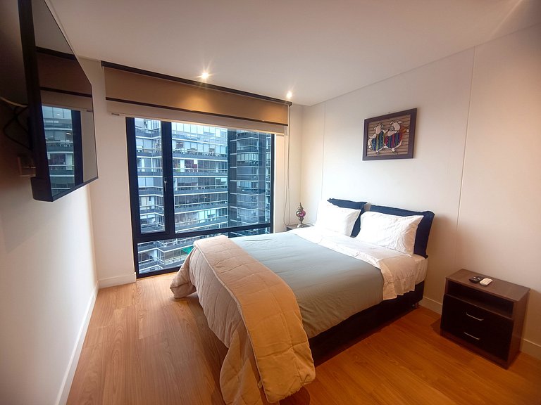 Penthouse View, Piso 17, Balcon y Parking, Usaquen