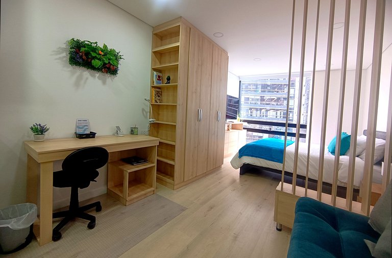 Comfortable and quiet loft, queen bed, Usaquén