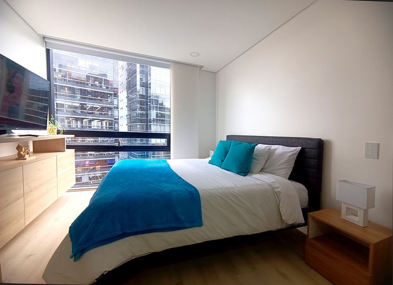 Comfortable and quiet loft, queen bed, Usaquén