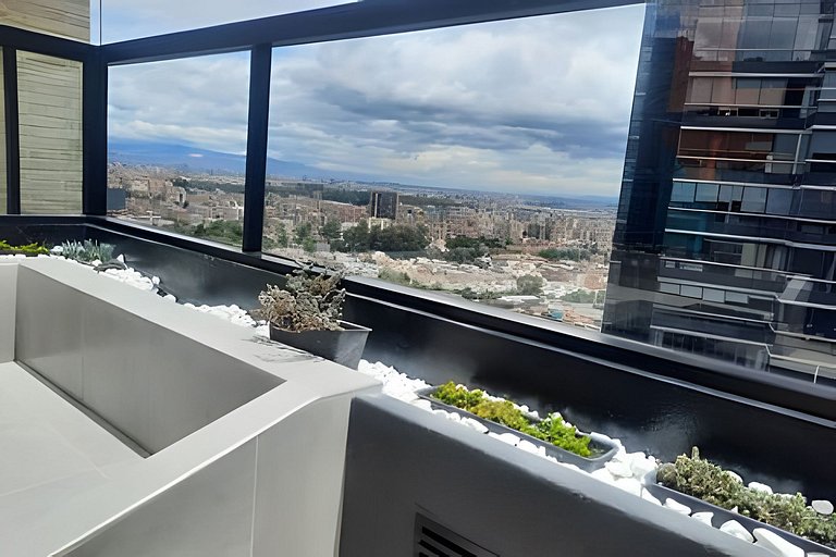 Loft Bohemio con hermosa vista natural; Usaquen