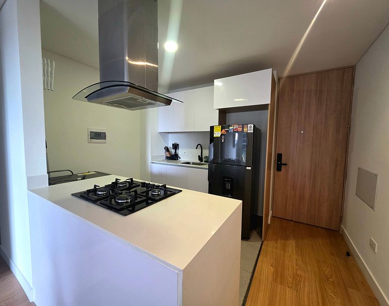 AH/2 Hab, Balcón privado, Parking, Wifi, Usaquén