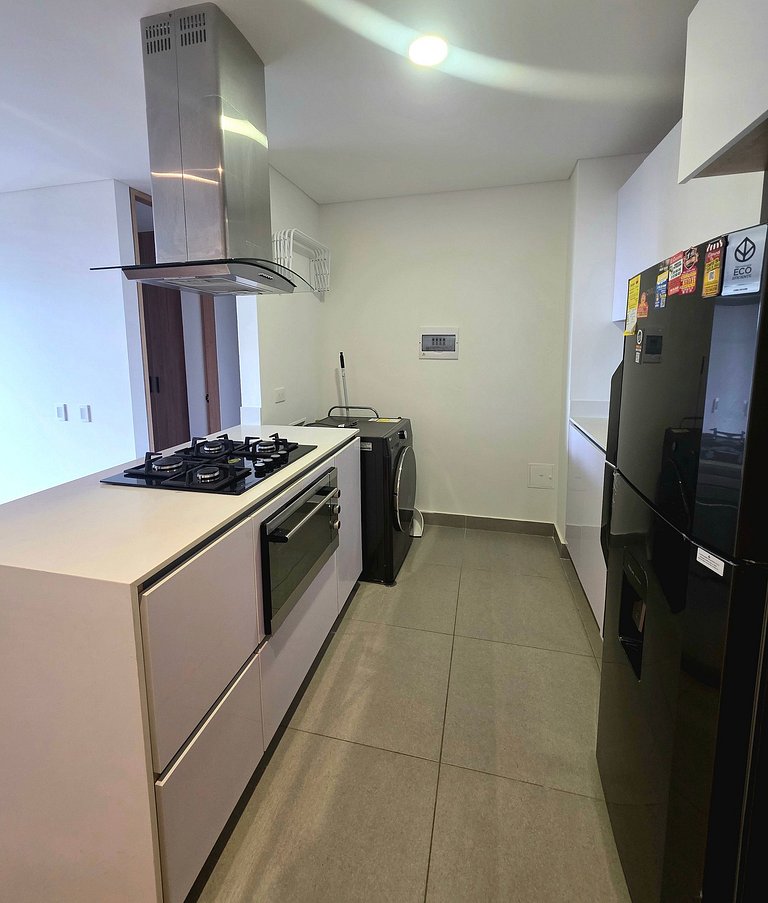 AH/2 Hab, Balcón privado, Parking, Wifi, Usaquén