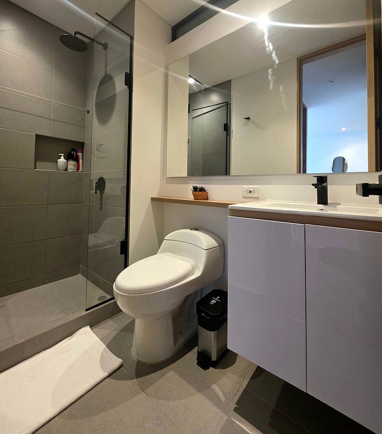 AH/2 Hab, Balcón privado, Parking, Wifi, Usaquén