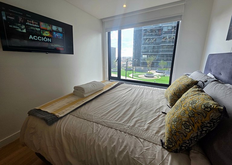 AH/2 Hab, Balcón privado, Parking, Wifi, Usaquén