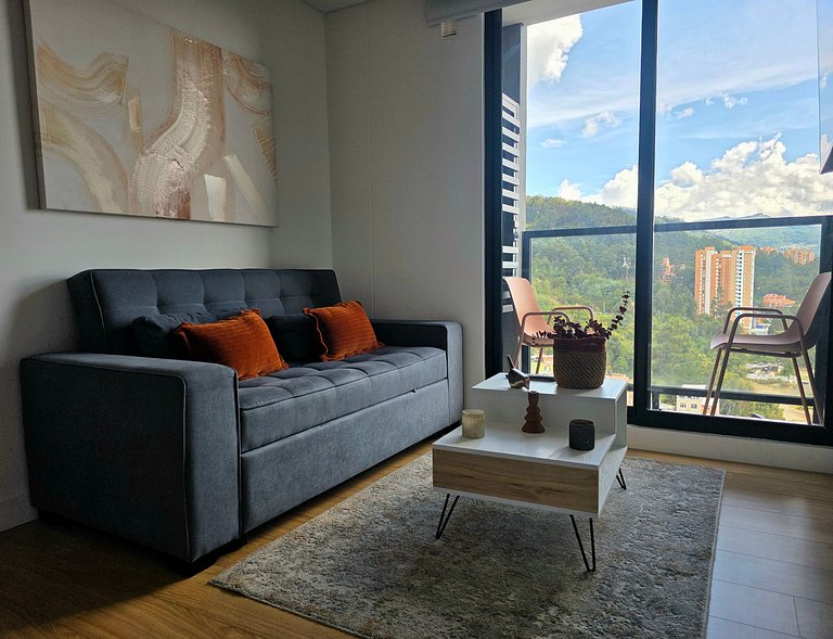 AH/ Panorámico Piso11, Balcón, Parking, Bgta Norte