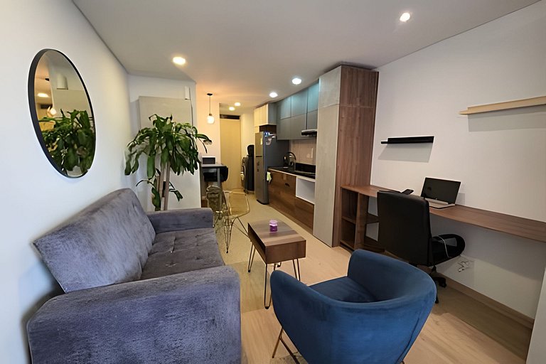 AH/Loft Work & Stay, Wifi, Gym, Terraza, Usaquén