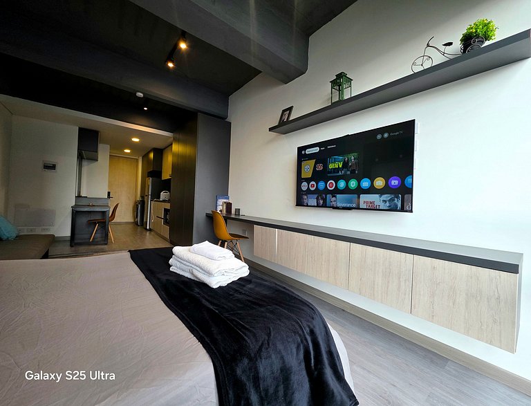 AH/Loft cama Queen, City View, Usaquén Bogotá