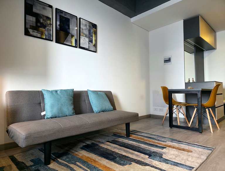 AH/Loft cama Queen, City View, Usaquén Bogotá