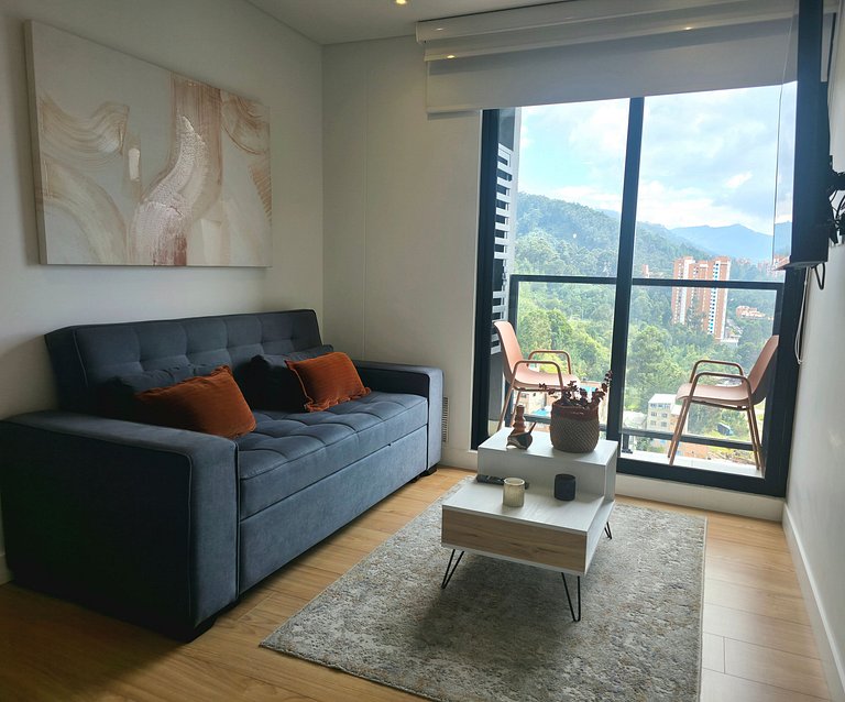 AH/ Panorámico Piso11, Balcón, Parking, Bgta Norte