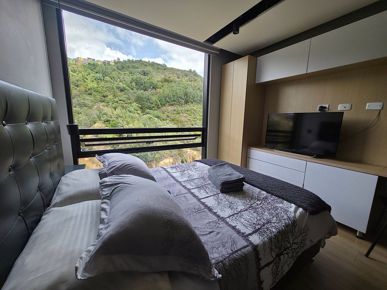 Loft piso 17, Vista natura, Coworking+Gym, Usaquén