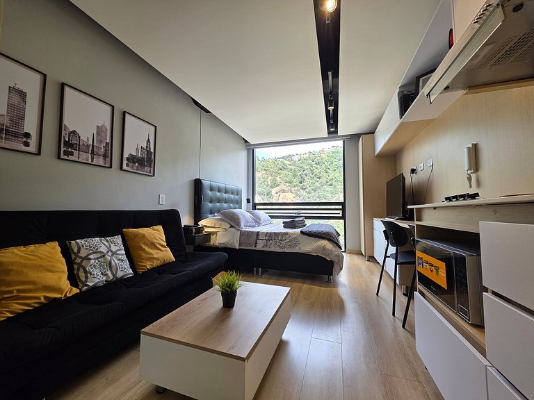 Vista a la montaña, Loft en Usaquen Bogotá Norte