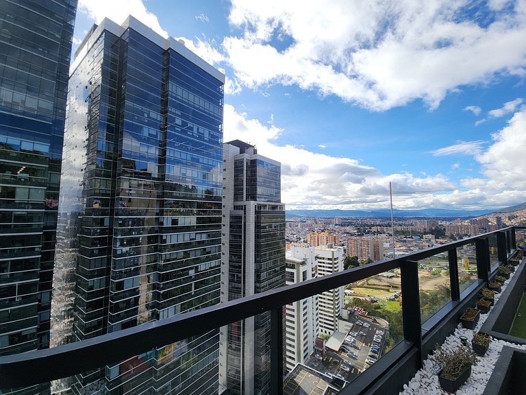 Loft piso 17, Vista natura, Coworking+Gym, Usaquén