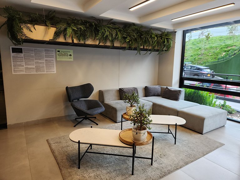 Loft piso 17, Vista natura, Coworking+Gym, Usaquén