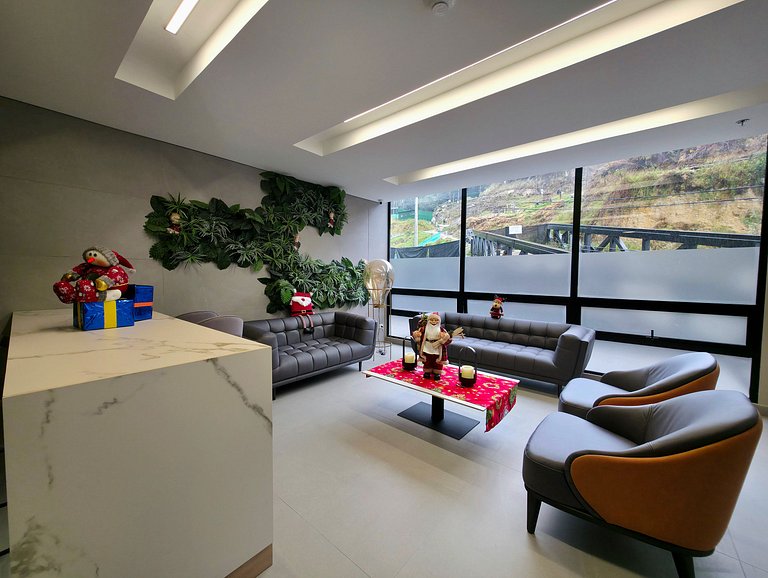 Comfort with panoramic balcony, parking, Usaquén