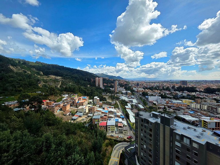 AH/ Panorámico Piso11, Balcón, Parking, Bgta Norte