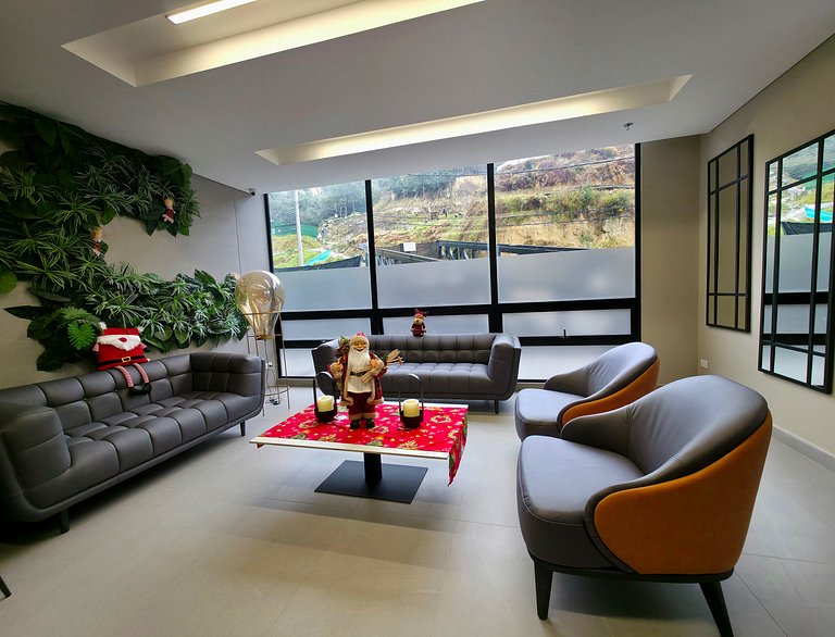 AH/2 Hab, Balcón privado, Parking, Wifi, Usaquén