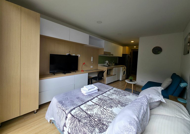 AH/Loft vista natural, Coworking, Terraza, Usaquén