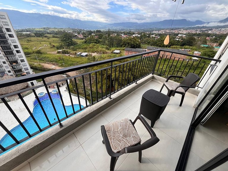 Apto Vacacional, 85 m², 3 Hab, Vista a las piscinas, Fusagas