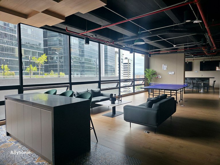 AH/2 Hab, Balcón privado, Parking, Wifi, Usaquén