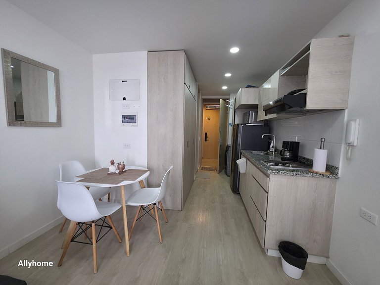 AH/Loft con Alexa, Parking, Gym, Coworking, Usaquén