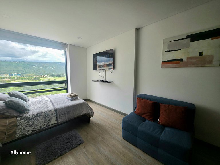 Loft with natural view, Wifi 350 Mg, Chía Av.pradilla