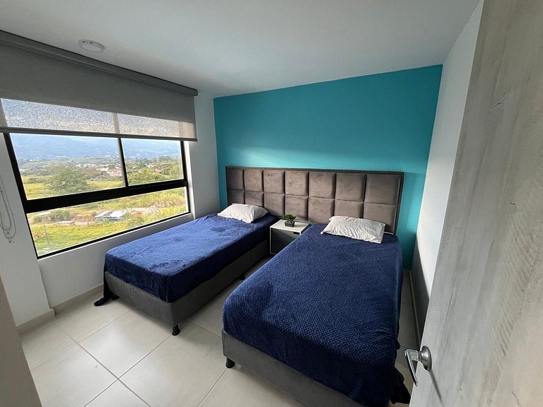 Apto Vacacional, 85 m², 3 Hab, Vista a las piscinas, Fusagas
