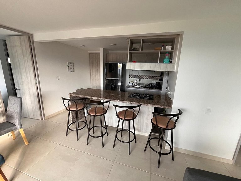 Apto Vacacional, 85 m², 3 Hab, Vista a las piscinas, Fusagas